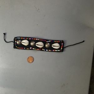 Custom Handmade African Cowrie Shell Color Beads Bracelet